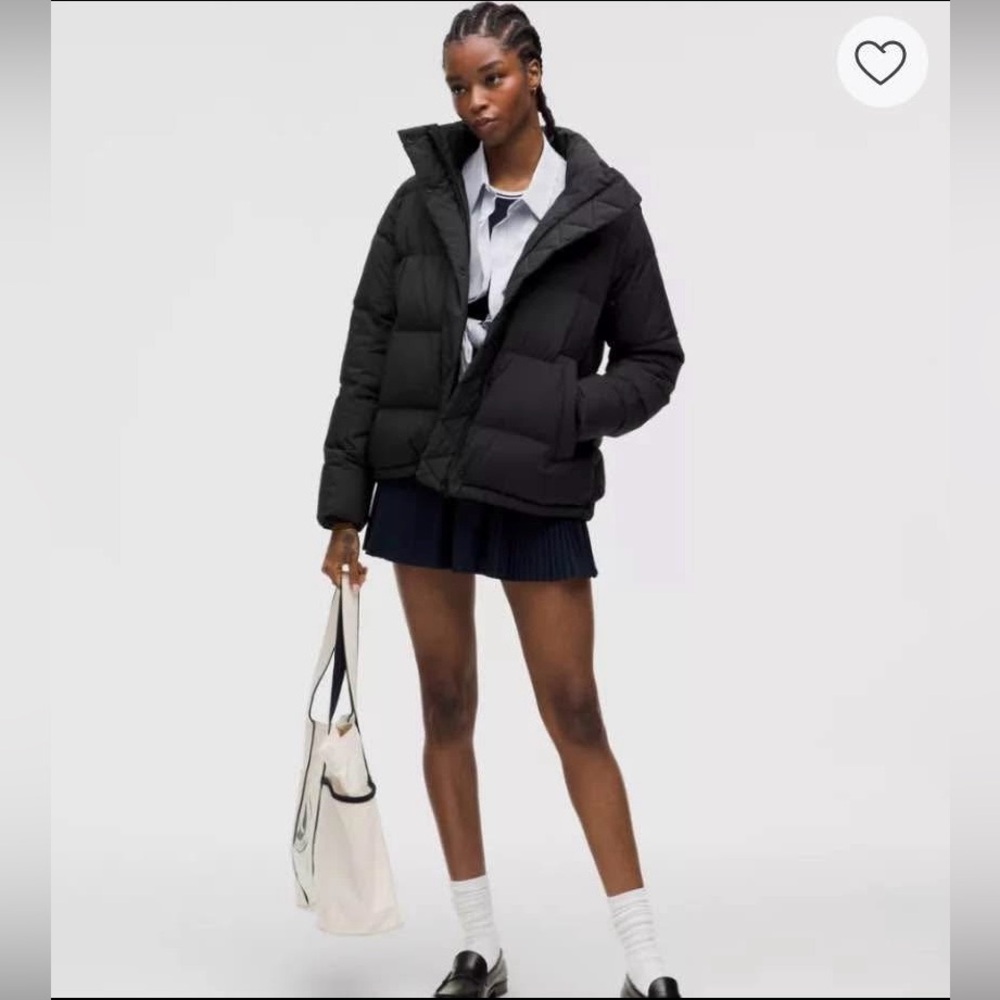 Lululemon | Wunder Under 600 down fill Black Puffer Jacket size 4